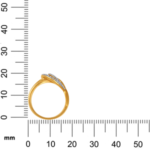 Bague en diamant Elysian Swirl, or 18 carats, avec boucle entrelacée, pour femmes, bijoux fins avec pierres de forme ronde - Product Image 4
