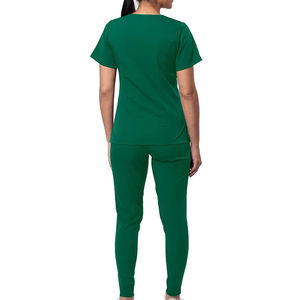 Wholesale 100% Cotton Uniforms Medical Scrubs <b>Nurse</b> Long Sleeve New Color Scrub Suit / Women Stretchy Set - Product Image 2
