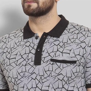 Chemise pour homme de qualité supérieure, couleur unie, 100% coton, séchage rapide, manches courtes, vêtements de golf décontractés d'été - Product Image 6