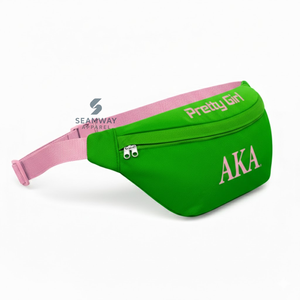 Alpha Kapa Alpha Sorority Fanny Pack <b>Women's</b> Cordura Crossbody Outdoor Waist Pack Utility <b>Belt</b> <b>Bag</b> Casual Hip Pack - Product Image 2