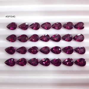 Pierres précieuses en rhodolite AA, taille poire, qualité 3A, 24,02 carats au total, teinte rose naturelle, pour la création de bijoux personnalisés. - Product Image 2