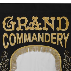 Bandera de la Comandancia de los Grandes Caballeros Templarios, Bordada a Máquina, Impermeable, Duradera, Diseño Personalizado, Insignia Masónica - Product Image 5