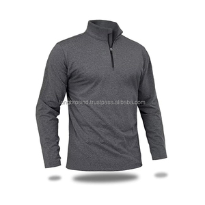 Sweat-shirt classique à demi fermeture éclair pour hommes Taille XL pour un usage quotidien Logo personnalisé Vêtements d'hiver grande taille - Product Image 1