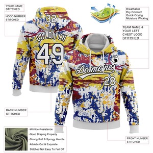 Club Logo Custom Sublimation Lightweight Breathable Sports <b>Hoodies</b> Outdoor Gym <b>Workout</b> Long Sleeve Pullover Hoodie - Product Image 2