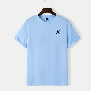 T-shirt pour homme de haute qualité 100% coton, manches courtes, service OEM, logo personnalisé, séchage rapide, respirant, t-shirt d'été - Product Image 1