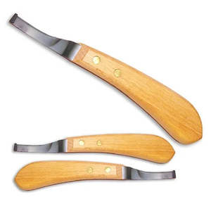 Cuchillo para Pezuñas de Acero Inoxidable en Miniatura para Uso Veterinario Profesional, Instrumentos Obstétricos, Mango de Madera Personalizado, Alta Calidad OEM - Product Image 5