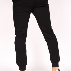 Men's Black <b>Matching</b> Tracksuit <b>Set</b> Cotton Hooded Sweatshirt And <b>Jogger</b> Pants Solid Color Casual Loungewear Sportswear - Product Image 6