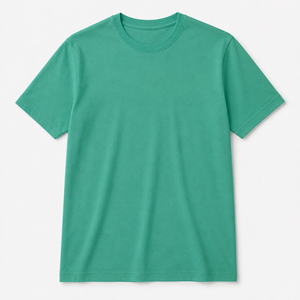 <b>Blue</b> Cotton <b>Men</b> T Shirt Crew Neck Short Sleeve Tee Custom Logo Casual Wear - Product Image 3