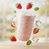 Gobelets en verre Boba durables et réutilisables pour les smoothies au thé à bulles, le café glacé, les cafés, les restaurants, les cuisines cloud, utilisation alimentaire, verre Boba de qualité alimentaire