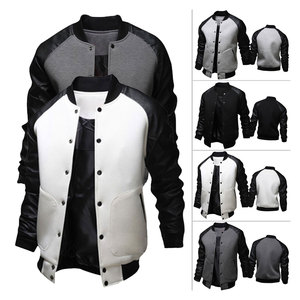 Best premium Custom <b>Men</b> Fleece Varsity Jacket from Pakistan New Style Breathable with Stand collar College Baseball Jacket <b>Men</b> - Product Image 3