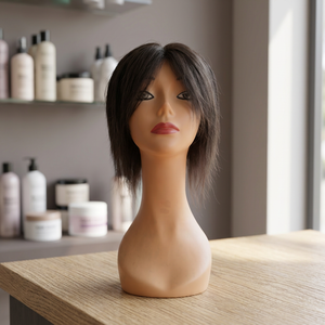 <b>Short</b> Straight Black <b>Wig</b> Full Cap Human Hair For Women - Product Image 2