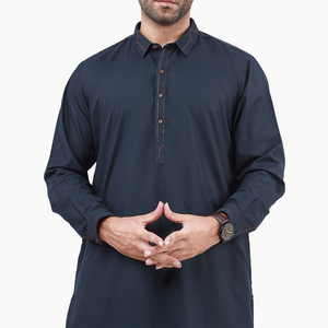 ชุดสัลวาร์ คามีซ ดีไซน์ใหม่ทันสมัย ชุดลำลองสำหรับผู้ชาย ชุดคามีซ 2 ชิ้น พร้อมกางเกงชัลวาร์จีบระบายสำหรับผู้ชาย - Product Image 4