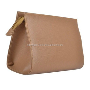 Color negro India fabrica bolso de mano cosmético en cuero de PU de alta calidad - Product Image 2
