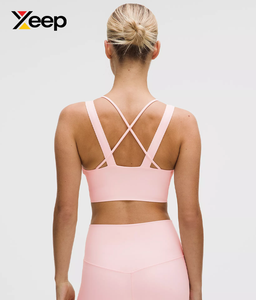 เสื้อชั้นในกีฬาโยคะคุณภาพสูงสำหรับผู้หญิง XEEP รุ่น XC-SB-106 แบบเรียบง่าย ระบายอากาศได้ดี สายปรับได้ แผ่นรองถอดออกได้ รองรับได้ดีเยี่ยม แห้งเร็ว - Product Image 2