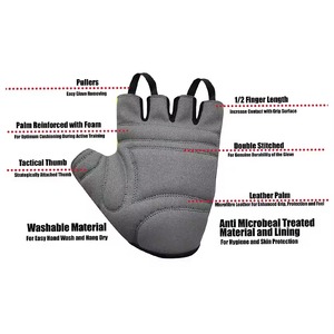 Gants de musculation de qualité supérieure avec protection UV pour les entraînements de cross-fit, protection des paumes, design demi-doigts, sport de gym, extérieur - Product Image 6