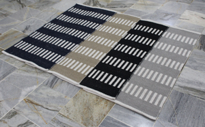 Tapis fait main 100% coton |   Tapis d'appoint bohème tissé à la main en tissage plat |   Tapis de sol en coton lavable sur mesure pour salon et chambre à coucher - Product Image 4