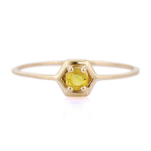 14K Yellow Gold Sapphire Fashion Ring - Product Image 1