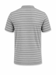 Polo a Rayas para Hombre, Manga Corta, 100% Poliéster, Tejido Transpirable, Corte Regular, Casual, con Logotipo en el Frente - Product Image 3