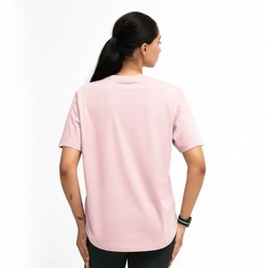 T-shirt ample rose clair pour femme, col rond, manches courtes, coupe décontractée, style chauve-souris, doux et léger - Product Image 6