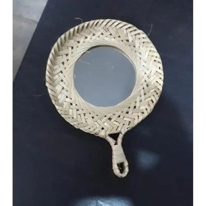 Handcrafted Bamboo Woven Lattice <b>Mirror</b> Frame Wholesale | Eco-Luxury Statement - Product Image 1