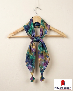 Pañuelo de Seda Estampado de Lujo para Mujer, Suave y Ligero, Pañuelo Cuadrado para la Cabeza, Fabricante de Productos de Tela Personalizada OEM - Product Image 4
