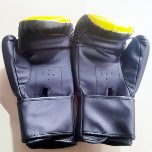 Gants de boxe en cuir de qualité supérieure, impression craquelée, faits à la main, doublure intérieure respirante, sangle de poignet réglable, fermeture auto-agrippante - Product Image 5