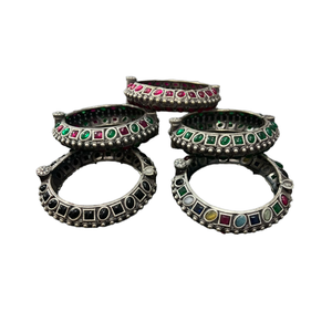 Nouvel arrivage OM Fashion Studio fait à la main allemand argent oxydé perle classique léger multi-fonction bracelet ensemble femmes mariage - Product Image 1