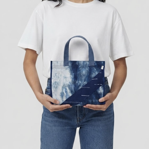 Trendy Blue Tie Dye <b>Canvas</b> <b>Tote</b> Bag Casual Fashion Handbag Eco Friendly Reusable Shopping Bag Lightweight Daily <b>Canvas</b> <b>Tote</b> - Product Image 5