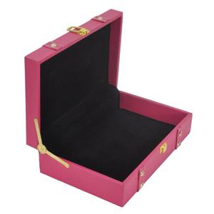 Pink Color Leather Gift Boxes & <b>Bins</b> Factory Price Handmade Storage Box Custom Size & Color Available Decorative Luxury Box - Product Image 6