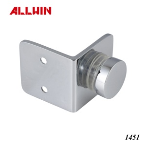 Pince de fixation en laiton massif pour porte vitrée avec clip de verre, système de mesure en pouces et métrique, quincaillerie pour porte vitrée - Product Image 4