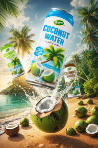 Fabricante y Exportador Vietnamita de Bebidas y Alimentos de Marca Privada, Agua de Coco Natural con Sandía 250ml 320ml 360ml 500ml - Product Image 2