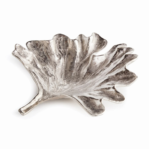 Assiette décorative en métal en forme de feuille, style vintage fait main, motif végétal, plats et assiettes, plateau de service pour aliments et en-cas - Product Image 1