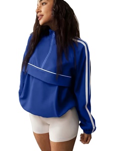 Chaqueta de Forro Polar Azul para Mujer, Estilo Retro Casual, Ligera, Colección de Invierno, Corte Ajustado, Deportiva, Impermeable, Tallas Grandes - Product Image 6