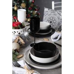 Set di 6 Ciotole in Ceramica Bianca Stile Nordico, Design Minimalista per Uso Quotidiano - Product Image 2
