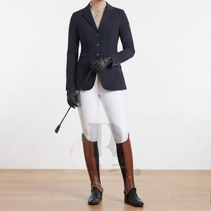 Western Professional Horse Riding <b>Chaps</b> <b>Half</b> Lightweight Genuine Leather Equestrian Adjustable Riding Wear for Outdoor - Product Image 6