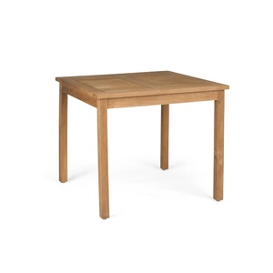 Mesa de Comedor Convertible Cuadrada Ensamblada, Hecha de Madera de Teca Sólida, Ecológica, Duradera, Diseño Moderno de Bistro, Muebles para Comedor - Product Image 1