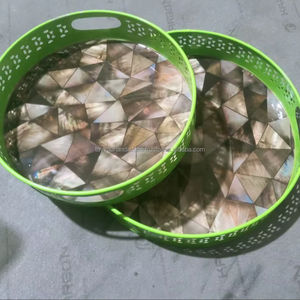 ถาดเสิร์ฟโลหะพร้อมโลโก้ทันสมัยสำหรับตกแต่งห้องครัวถาดเสิร์ฟโลหะ - Product Image 1