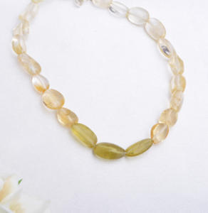 Collar de Citrino Natural Liso de 10 Pulgadas | Cuentas de Citrino Natural Pulido para Joyería Fina y Piedras Preciosas - Product Image 6