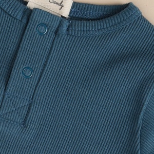 Body à manches longues en bambou élasthanne biologique de qualité supérieure Sous-vêtements pour bébé - Product Image 3