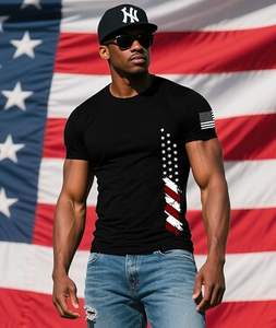 Chemise drapeau américain pour hommes, chemise Freedom, chemise Patriots Punisher, t-shirts graphiques classiques pour hommes - Product Image 4