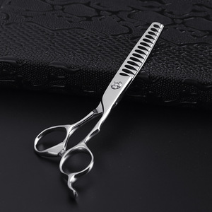 Ciseaux de coiffure professionnels pour salon de coiffure, ensemble de ciseaux de coupe pour effilage et coupe droite - Product Image 4