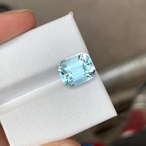 Piedra de Aguamarina Natural Facetada, Gema Azul Suelta, Calidad Premium para Joyería, Piedra Preciosa - Product Image 4