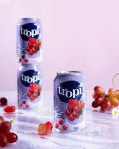 Bebida Tropi Juice 330ml Lata Corta de Aluminio 100% Puré de Frutas Saborizado Bajo en Grasa Esterilizado Recién Exprimido Mezcla de Guayaba y Mango HACCP 5 - Product Image 1