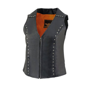 Chaleco de Cuero para Mujer, Elegante y de la Mejor Calidad, Precio al por Mayor, Cómodo, Personalizado con Logotipo Impreso - Product Image 5