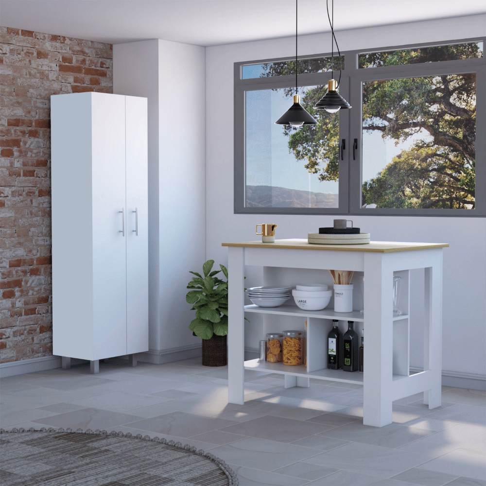 White /Light Oak Color