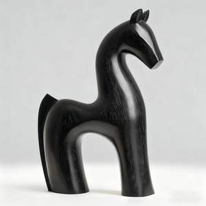 Escultura Clásica de Madera de RR Enterprises, Origen India, para Decoración Tradicional del Hogar - Product Image 4