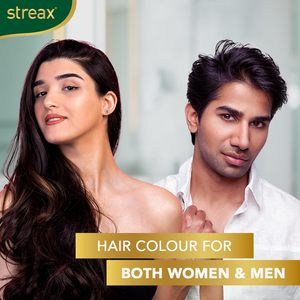Streax Insta <b>Shampoo</b> <b>Hair</b> <b>Colour</b> For Unisex Long-Lasting Instant <b>Colour</b> - Dark Brown [0.61floz(18ml) Pack of 10] - Product Image 4