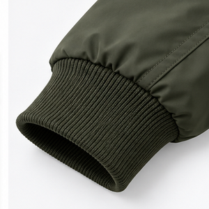 Blouson Bomber Homme OEM Vente en Gros Doublure Tricot Poche Manche Vêtements Urbains Commandes Acheteurs Sourcing - Product Image 5