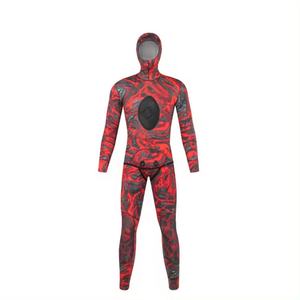 Unisex Full Body <b>Wetsuit</b> Chest Zip Printed Long Sleeve Neoprene 0.5mm-2.0mm Crew Neck Color Blocked Waterproof All Seasons <b>Adult</b> - Product Image 1