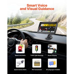 Navigatore GPS con Schermo Touch da 7 Pollici, Aggiornamenti Mappe a Vita, Guida Vocale Passo dopo Passo, Sistema di Navigazione Wince OS con Funzione Radio - Product Image 3